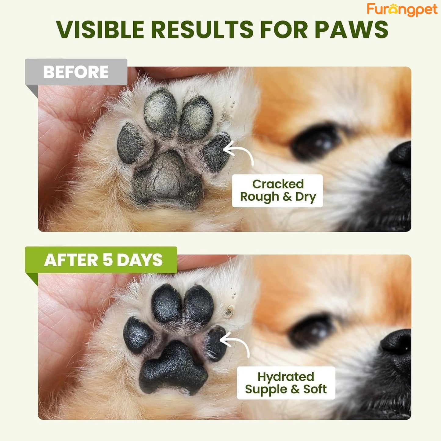 Furongpet™ Lick-Safe Dog Paw & Nose Balm with Coconut Oil