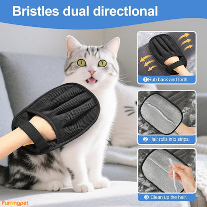 Furongpet™ Reusable Pet Hair Removal Gloves for Cats & Dogs
