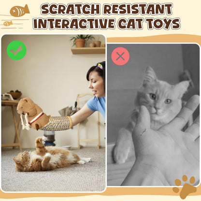 Furongpet™ Wall-Mounted Cat Scratching Pad with Toy Mouse
