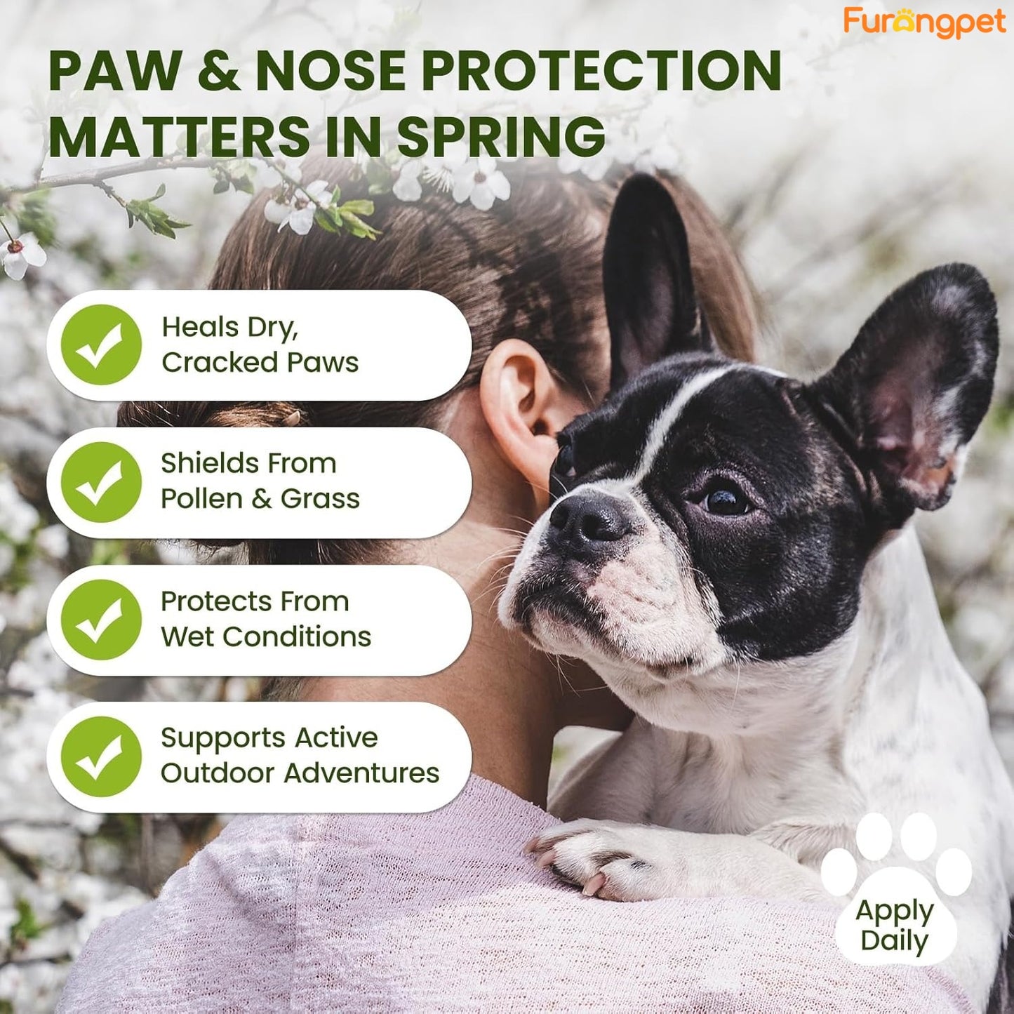 Furongpet™ Lick-Safe Dog Paw & Nose Balm with Coconut Oil