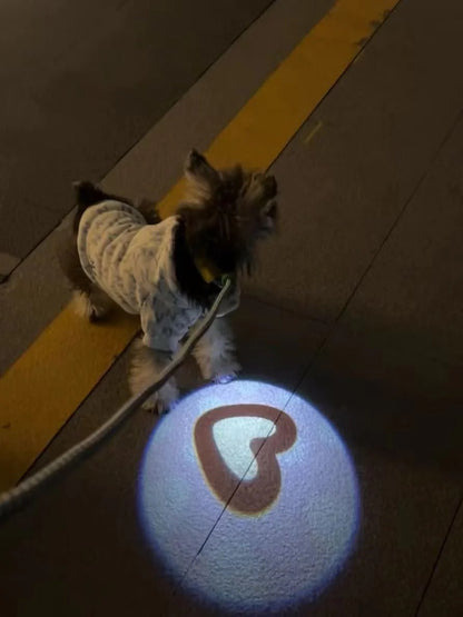 Furongpet™ Heart Projection LED Dog Collar Light for Night Safety