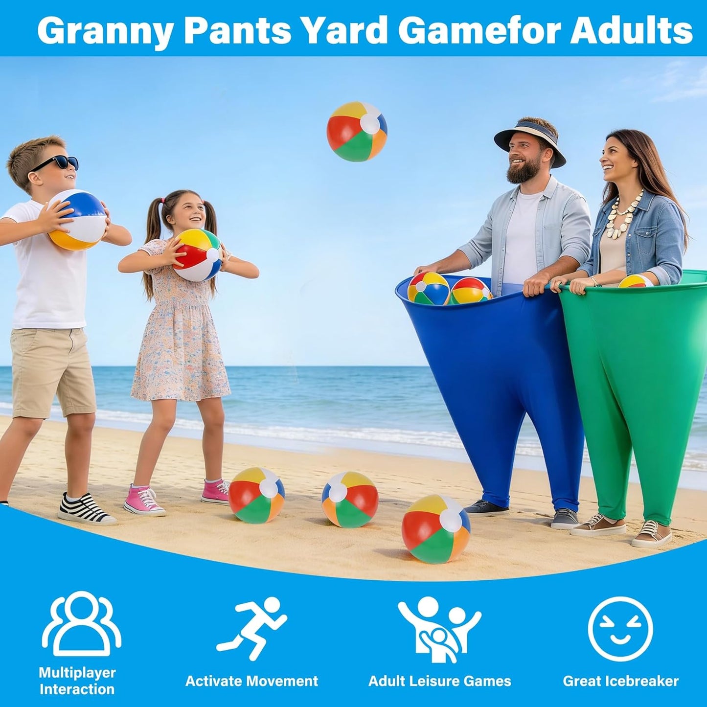 Granny Pants Yard Game - Funny Outdoor Field Day Games for Adults and Kids