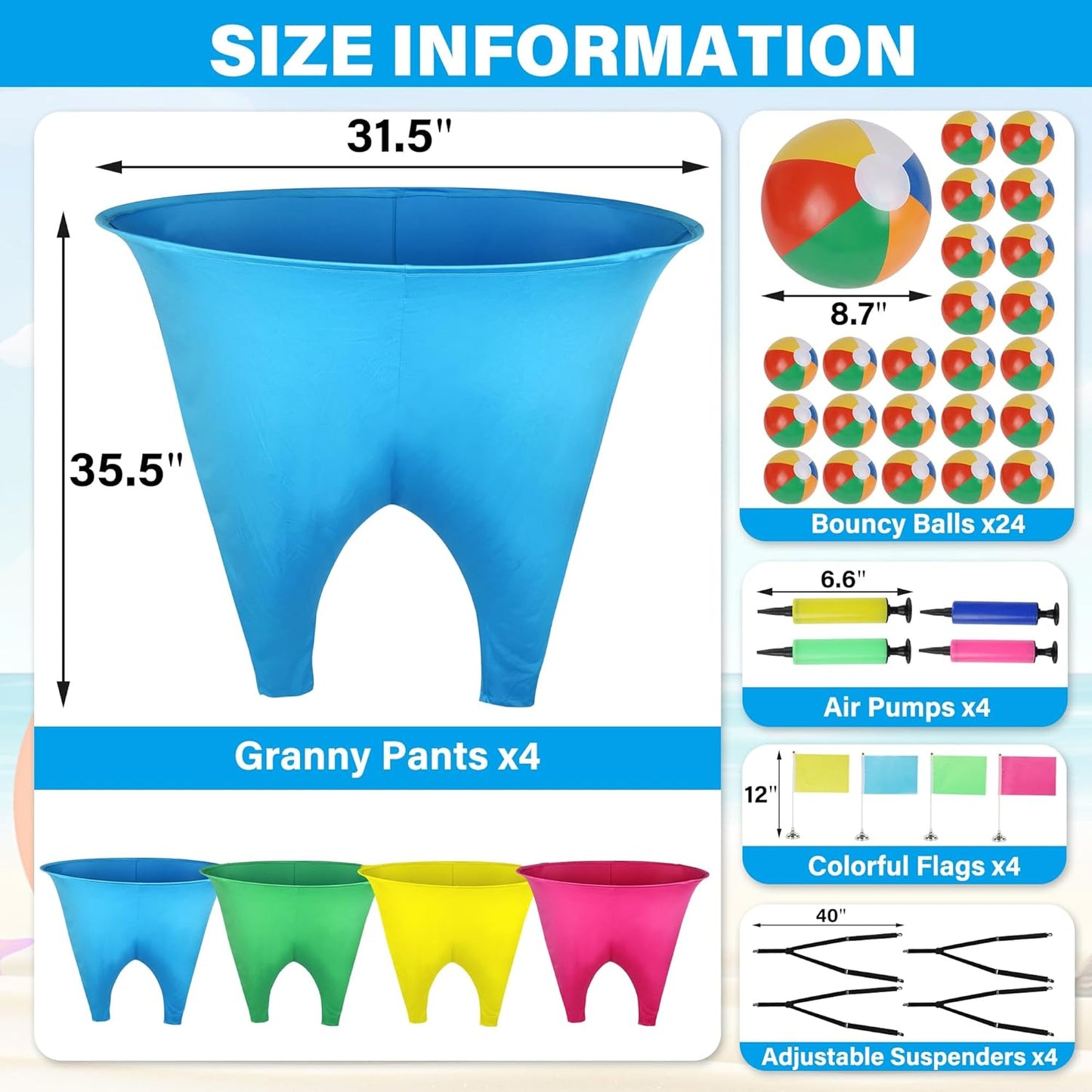 Granny Pants Yard Game - Funny Outdoor Field Day Games for Adults and Kids