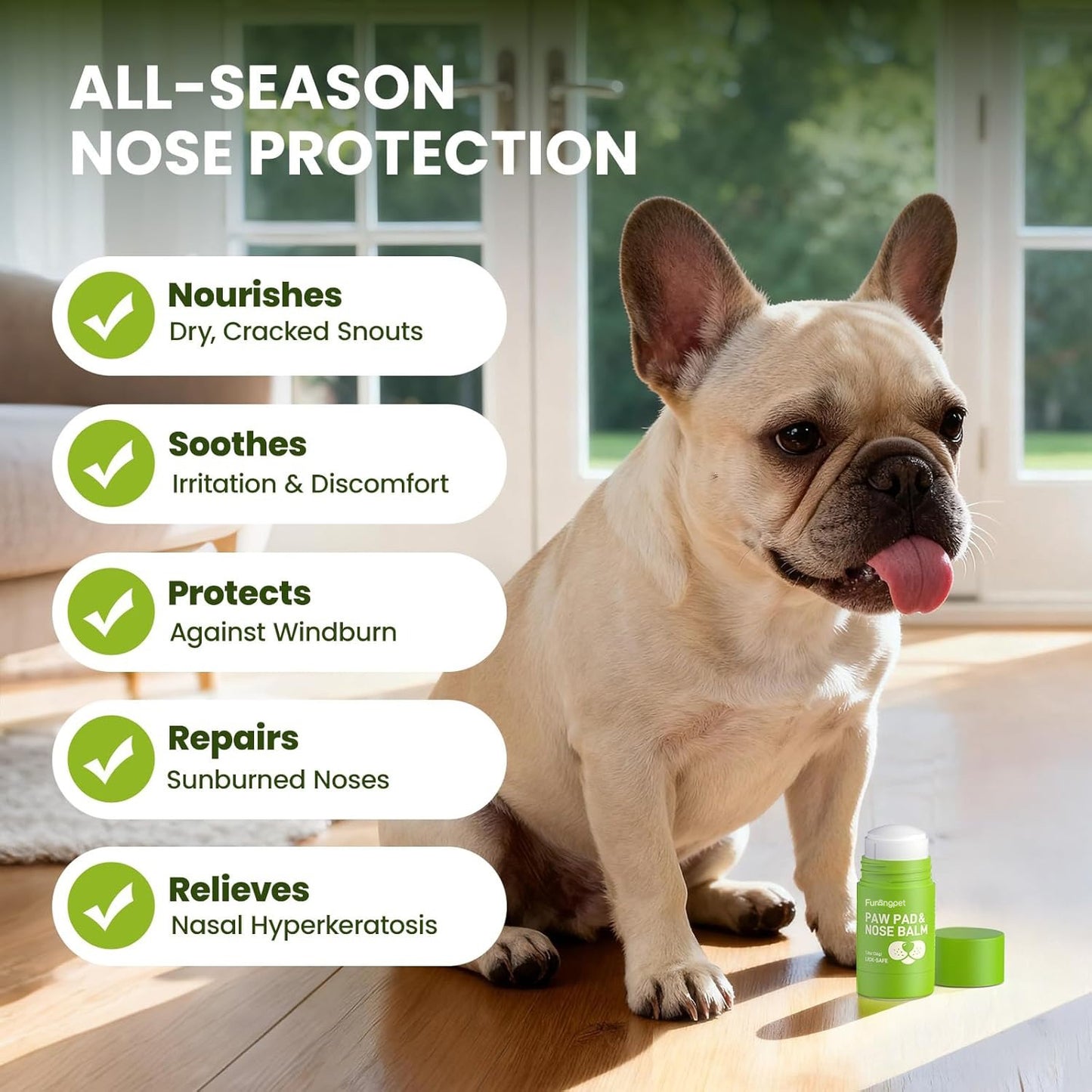 Furongpet™ Lick-Safe Paw & Nose Balm with Coconut Oil, 1.3 oz / 36 g