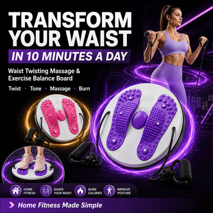 Waist Twisting Balance Board – Massage, Exercise, Fat Burning & Circulation Support