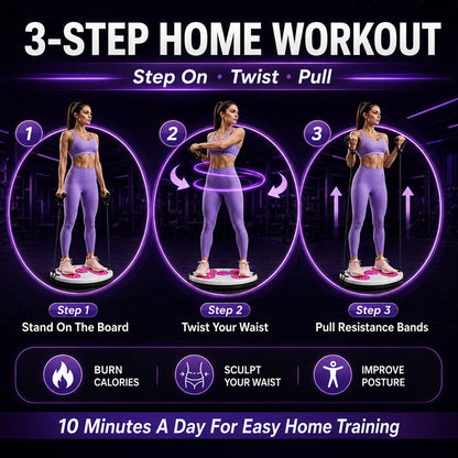 Waist Twisting Balance Board – Massage, Exercise, Fat Burning & Circulation Support