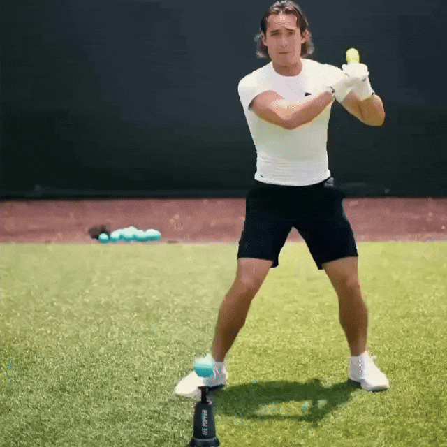 Portable Automatic Baseball Batting Training Tee Popper