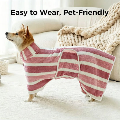 Ultra-Absorbent Dog Bathrobe – Quick Dry & Cozy