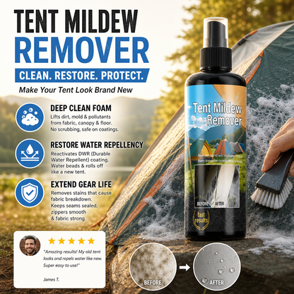 Spray & Wipe Outdoor Mold Mildew Cleaner, Eco Safe, Preserves Waterproofing