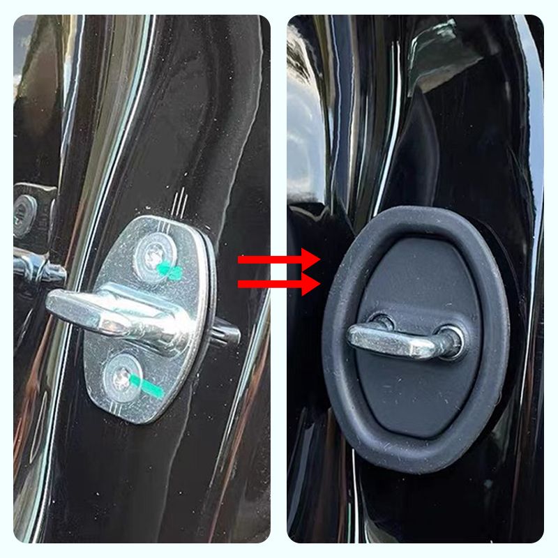 Car Door Lock Noise Reduction Silicone Cover