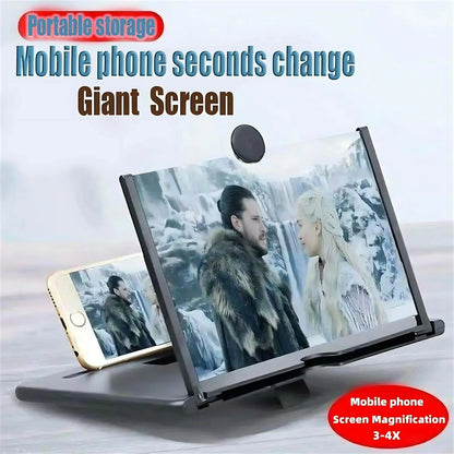Foldable Phone Amplifier - Ultra-Slim Design with Built-in Charging Port for Clear, Powerful Sound