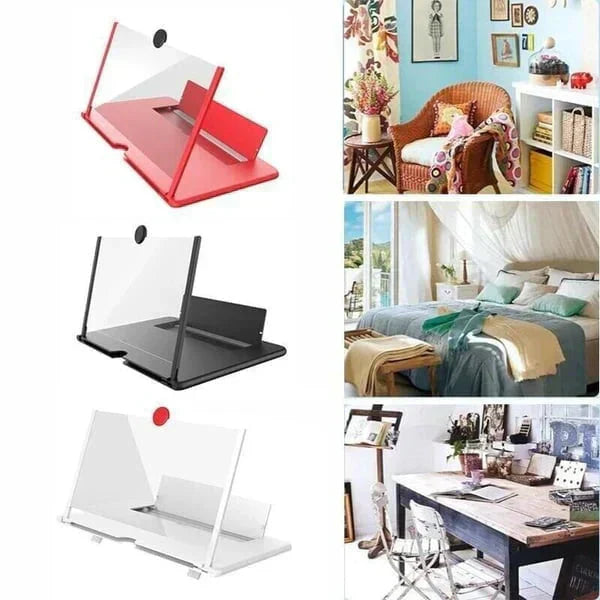 Foldable Phone Amplifier - Ultra-Slim Design with Built-in Charging Port for Clear, Powerful Sound