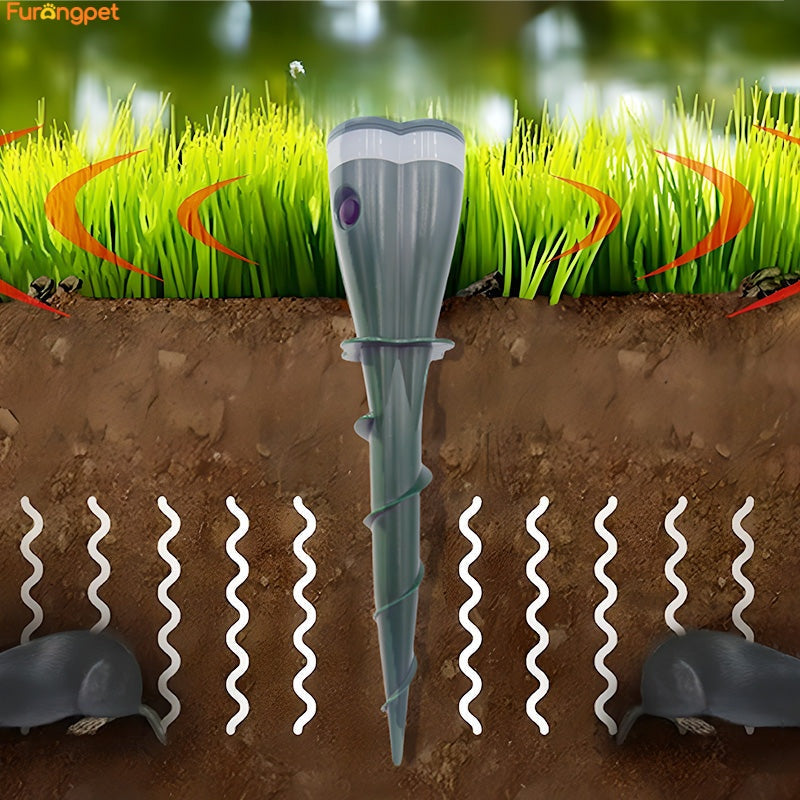 Furongpet™Solar Powered Waterproof Screw Mole Repellent