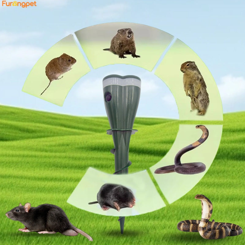 Furongpet™Solar Powered Waterproof Screw Mole Repellent