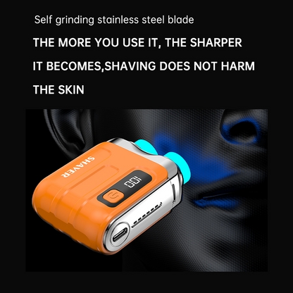 Portable Mini Electric Shaver, Magnetic Head Fast Charge