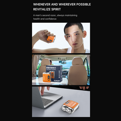 Portable Mini Electric Shaver, Magnetic Head Fast Charge