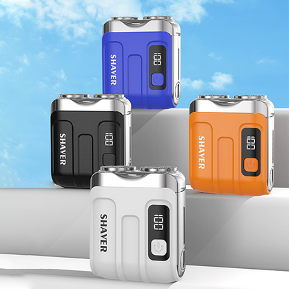 Portable Mini Electric Shaver, Magnetic Head Fast Charge