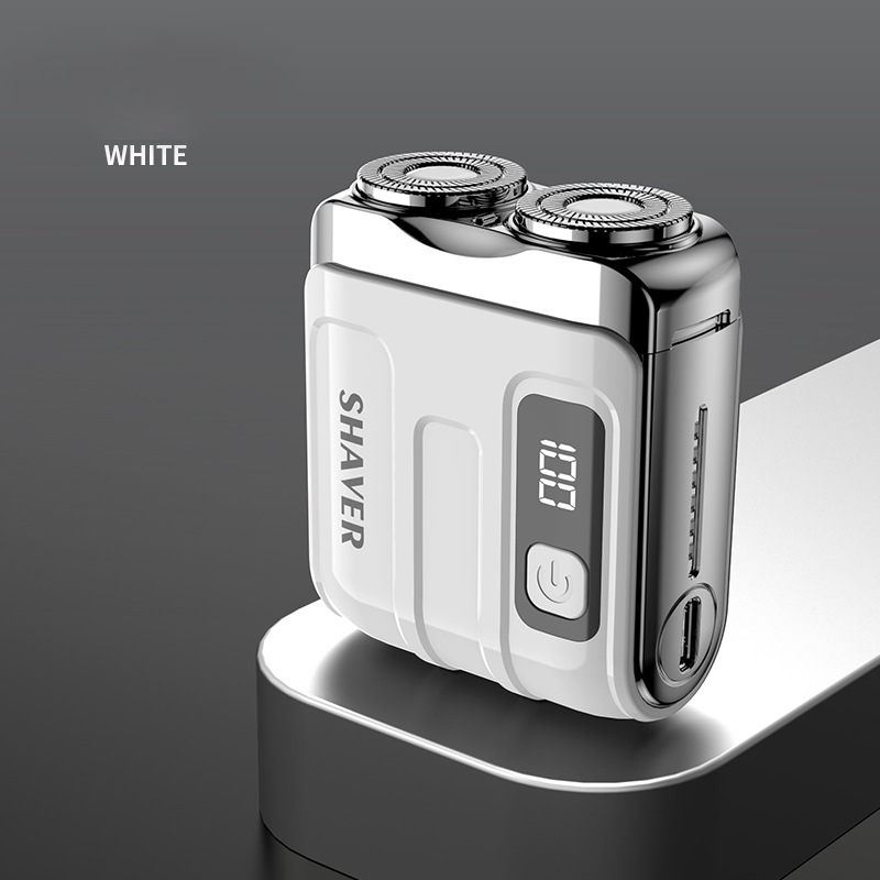Portable Mini Electric Shaver, Magnetic Head Fast Charge
