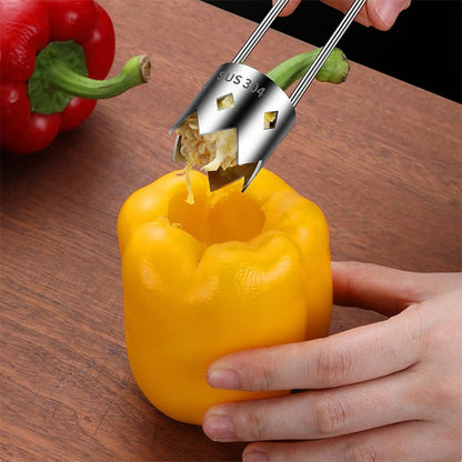 Stainless Steel Fruit Corer Tool – Sharp, Durable & Easy Core Removal