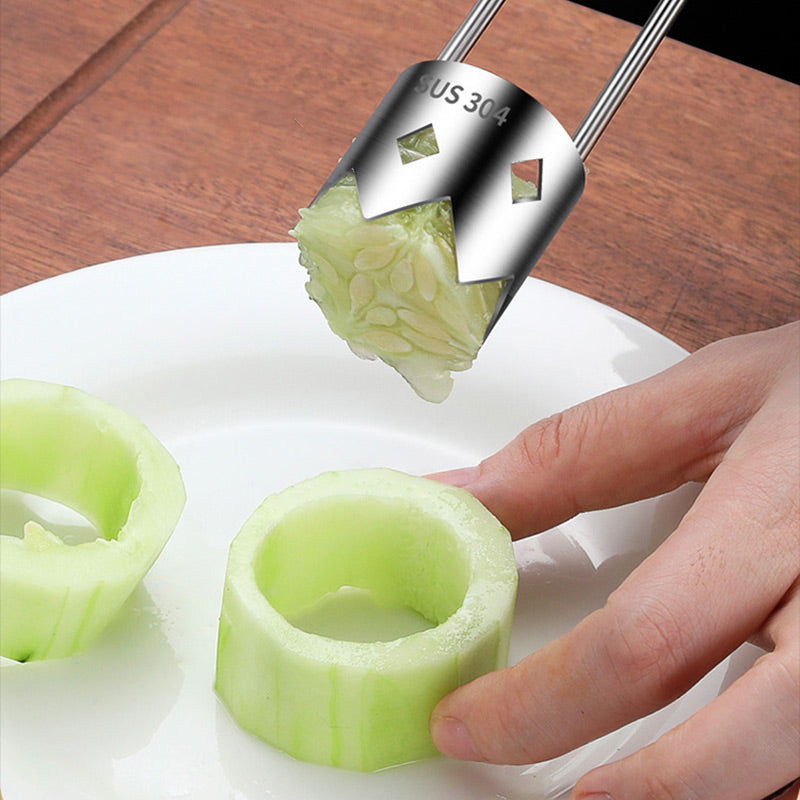 Stainless Steel Fruit Corer Tool – Sharp, Durable & Easy Core Removal