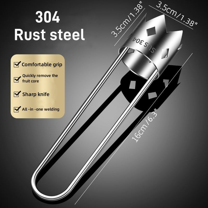 Stainless Steel Fruit Corer Tool – Sharp, Durable & Easy Core Removal