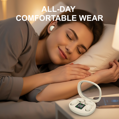 All-Day Comfort, Truly Wireless Earbuds with LED Case for Easy Grab & Go Use.
