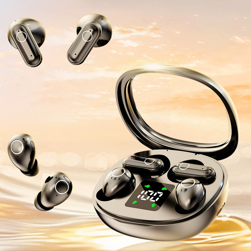 All-Day Comfort, Truly Wireless Earbuds with LED Case for Easy Grab & Go Use.