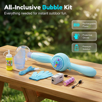 Smoke Bubble Machine – Rechargeable, Automatic, Lights & Music, Party Fun
