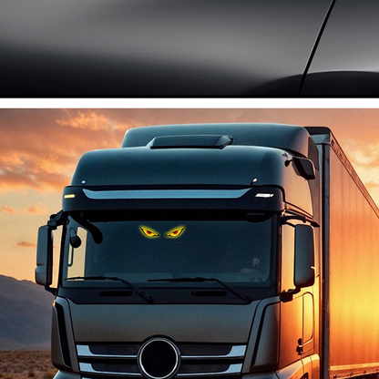 Solar Devil Eye LED Car Warning Light