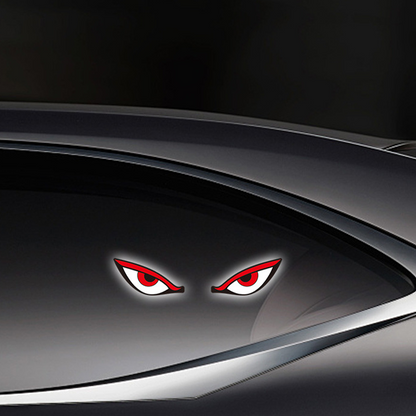 Solar Devil Eye LED Car Warning Light