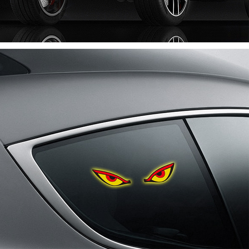 Solar Devil Eye LED Car Warning Light