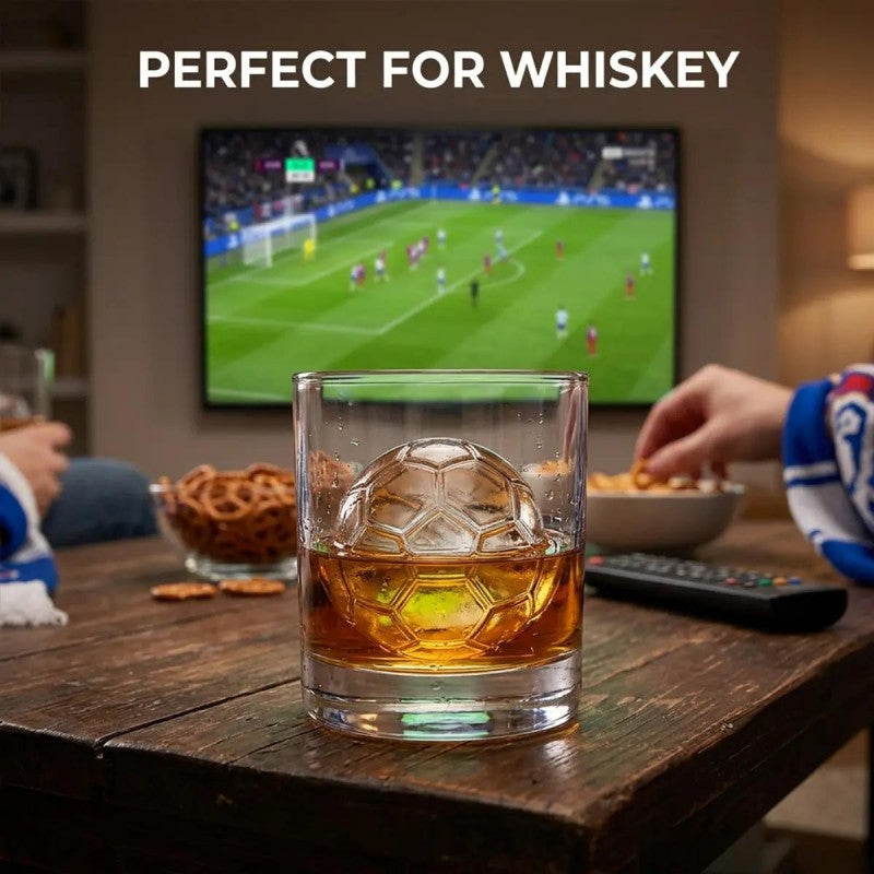 Soccer Ball Silicone Ice Cube Tray – 5.5 cm Slow-Melting Ice Mold