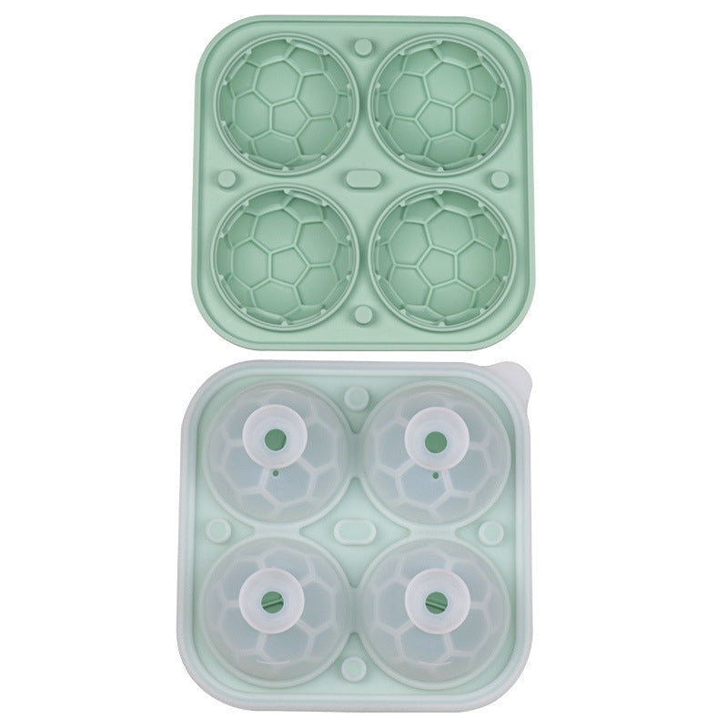 Soccer Ball Silicone Ice Cube Tray – 5.5 cm Slow-Melting Ice Mold