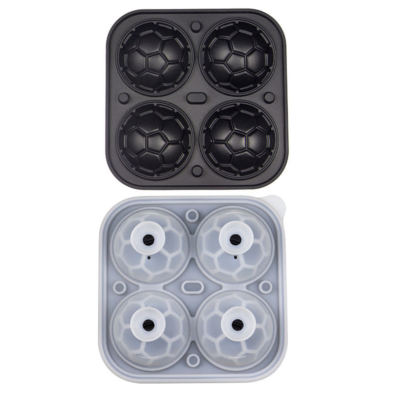 Soccer Ball Silicone Ice Cube Tray – 5.5 cm Slow-Melting Ice Mold
