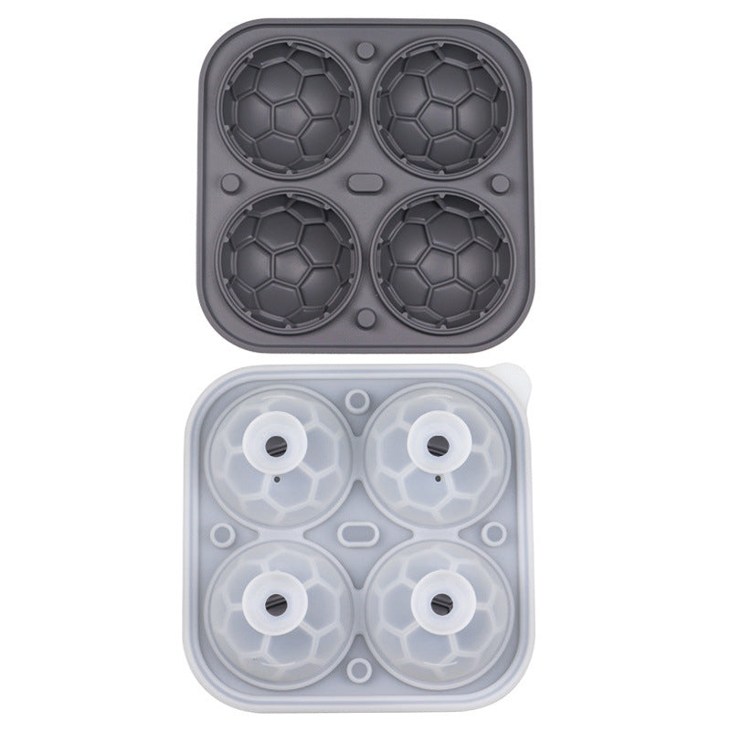 Soccer Ball Silicone Ice Cube Tray – 5.5 cm Slow-Melting Ice Mold