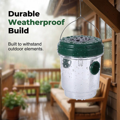 Solar Wasp Trap, Non-Toxic Round-the-Clock Pest Control