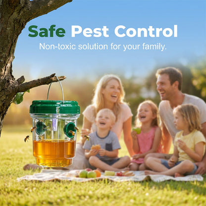 Solar Wasp Trap, Non-Toxic Round-the-Clock Pest Control