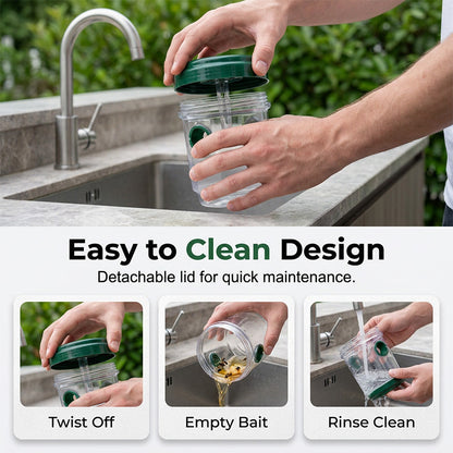 Solar Wasp Trap, Non-Toxic Round-the-Clock Pest Control