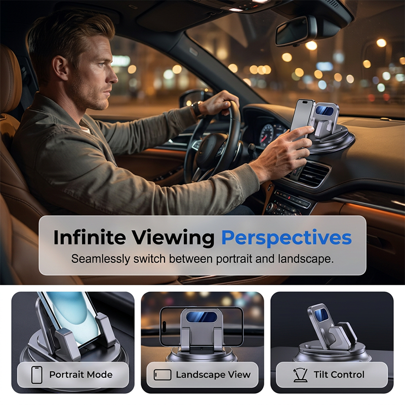 360° Dashboard Car Phone Holder