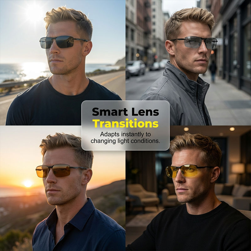 🌞 Outdoor Auto-Color Changing Polarized Sun Glasses