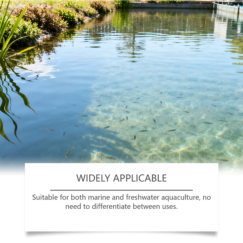 Crystal clear water, no harsh chemicals. Safe for fish, shrimp, crabs & shellfish