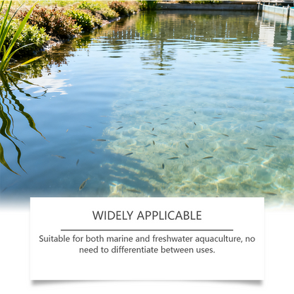 Crystal clear water, no harsh chemicals. Safe for fish, shrimp, crabs & shellfish