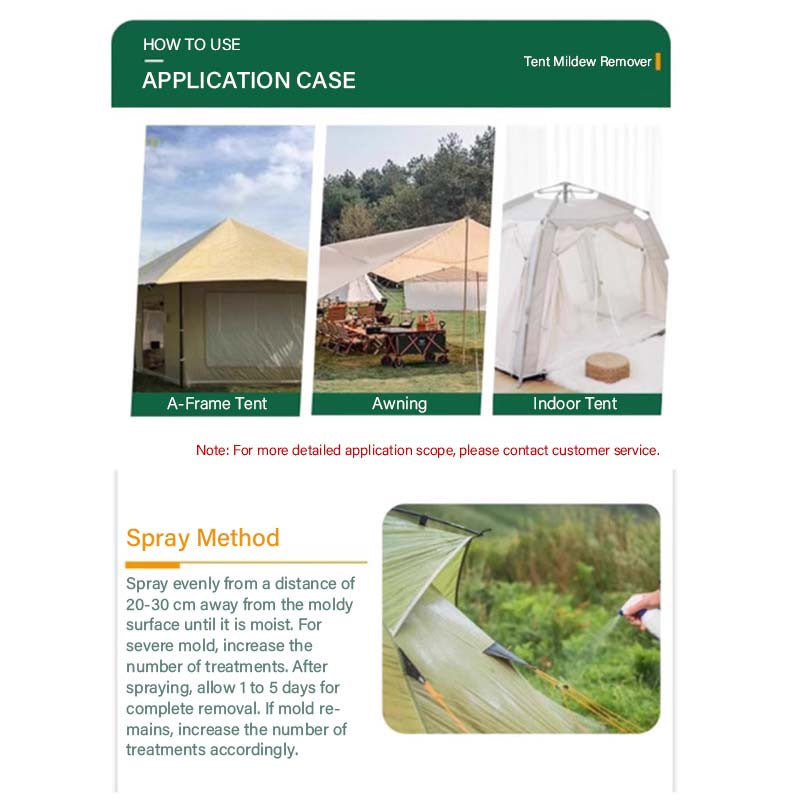 Spray & Wipe Outdoor Mold Mildew Cleaner, Eco Safe, Preserves Waterproofing