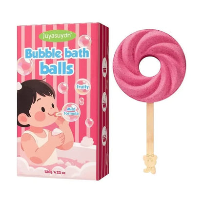 Reusable Cute Lollipop Bath Bomb,Colorful Bubble Bath Ball for Fun Bath Time