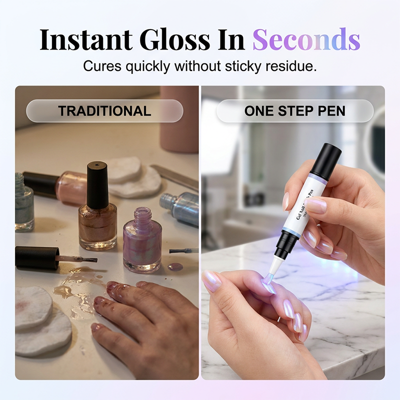 Set of 6 Gel Nail Polish Pens