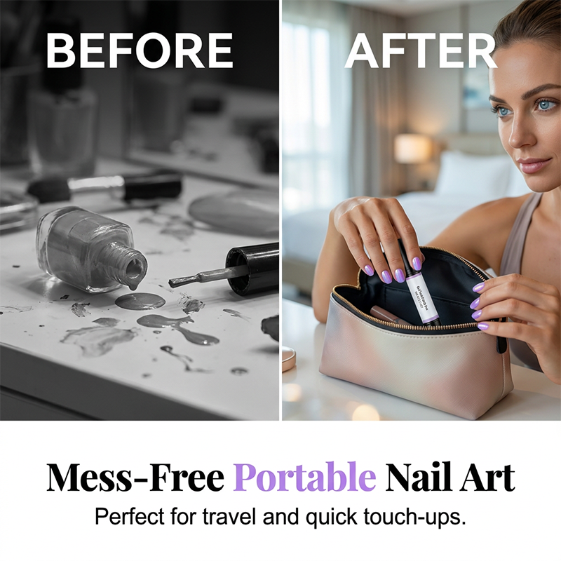 Set of 6 Gel Nail Polish Pens