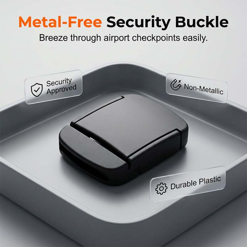 Anti-Theft Travel Belt with Concealed Money Pocket