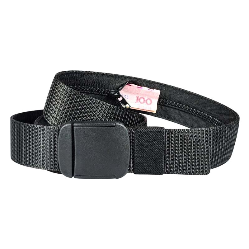 Anti-Theft Travel Belt with Concealed Money Pocket