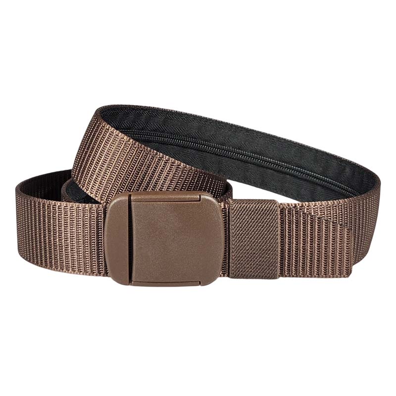 Anti-Theft Travel Belt with Concealed Money Pocket