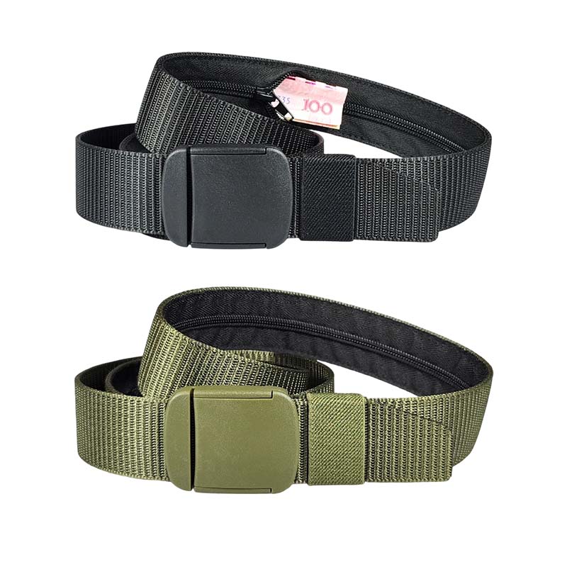 Anti-Theft Travel Belt with Concealed Money Pocket